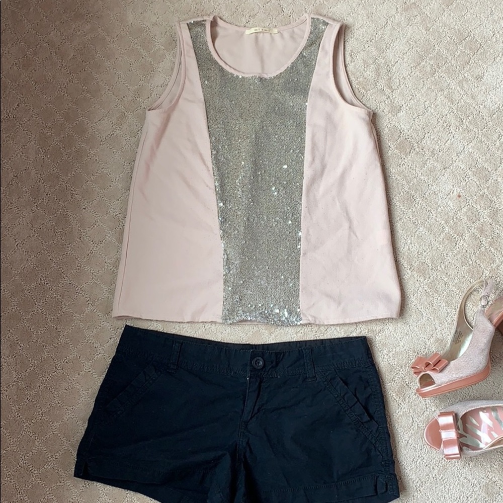 Francesca’s Sequin sleeveless top
